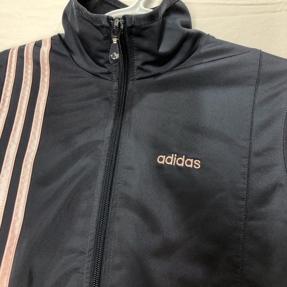 Vintage Adidas Grey Tracksuit- High Waisted Pants - Picture 3 of 9